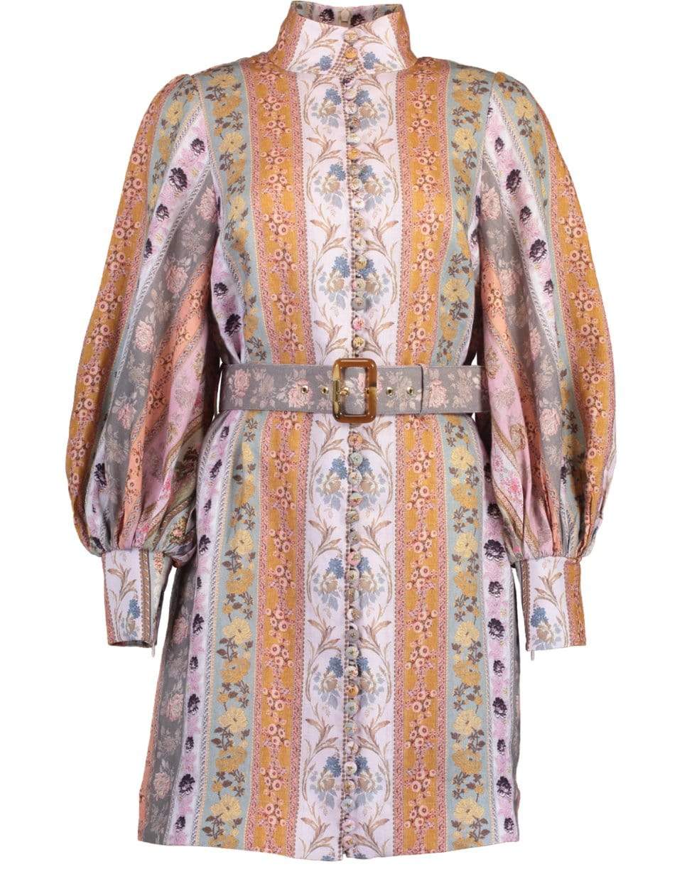ZIMMERMANN-Luminous Mixed Ribbon Mini Dress-