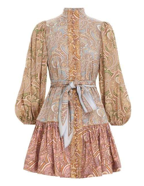 ZIMMERMANN-Tempo Button Mini Dress-