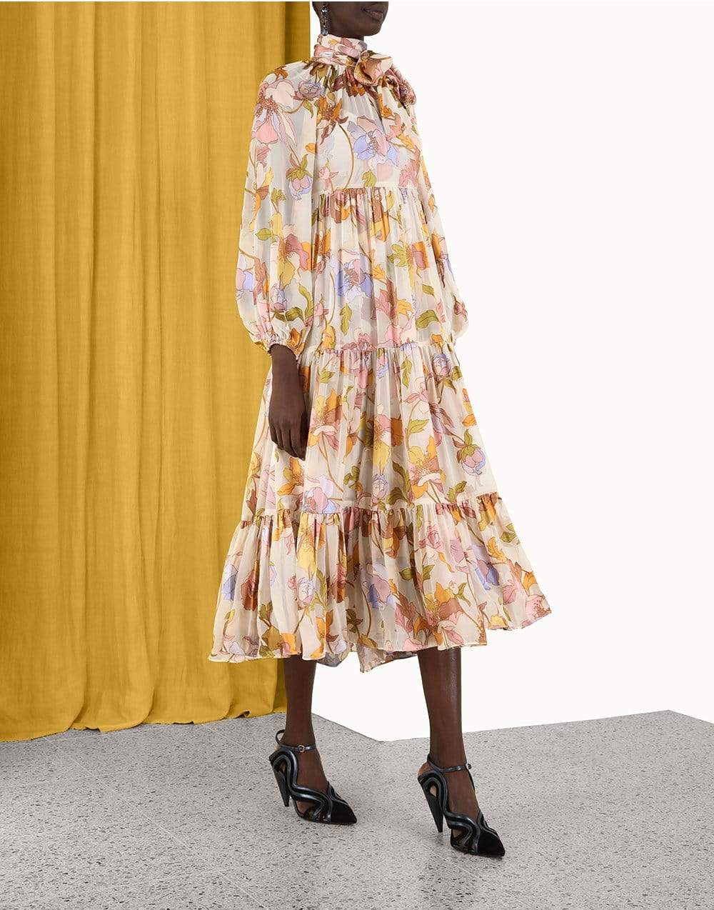 ZIMMERMANN-Tempo Swing Maxi Dress-RAINBOW