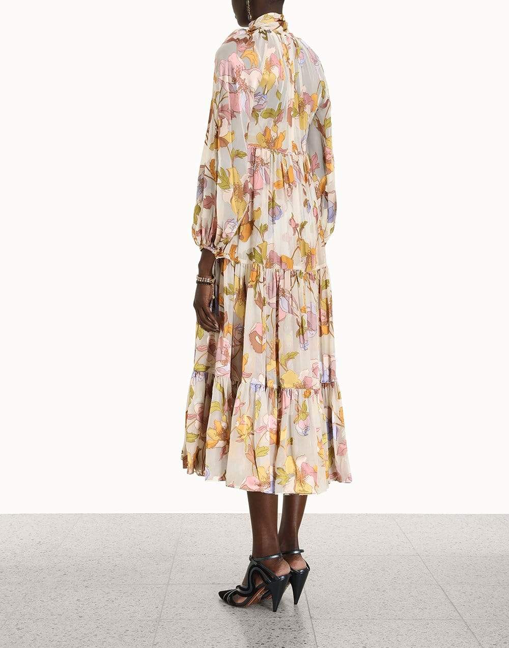 ZIMMERMANN-Tempo Swing Maxi Dress-RAINBOW