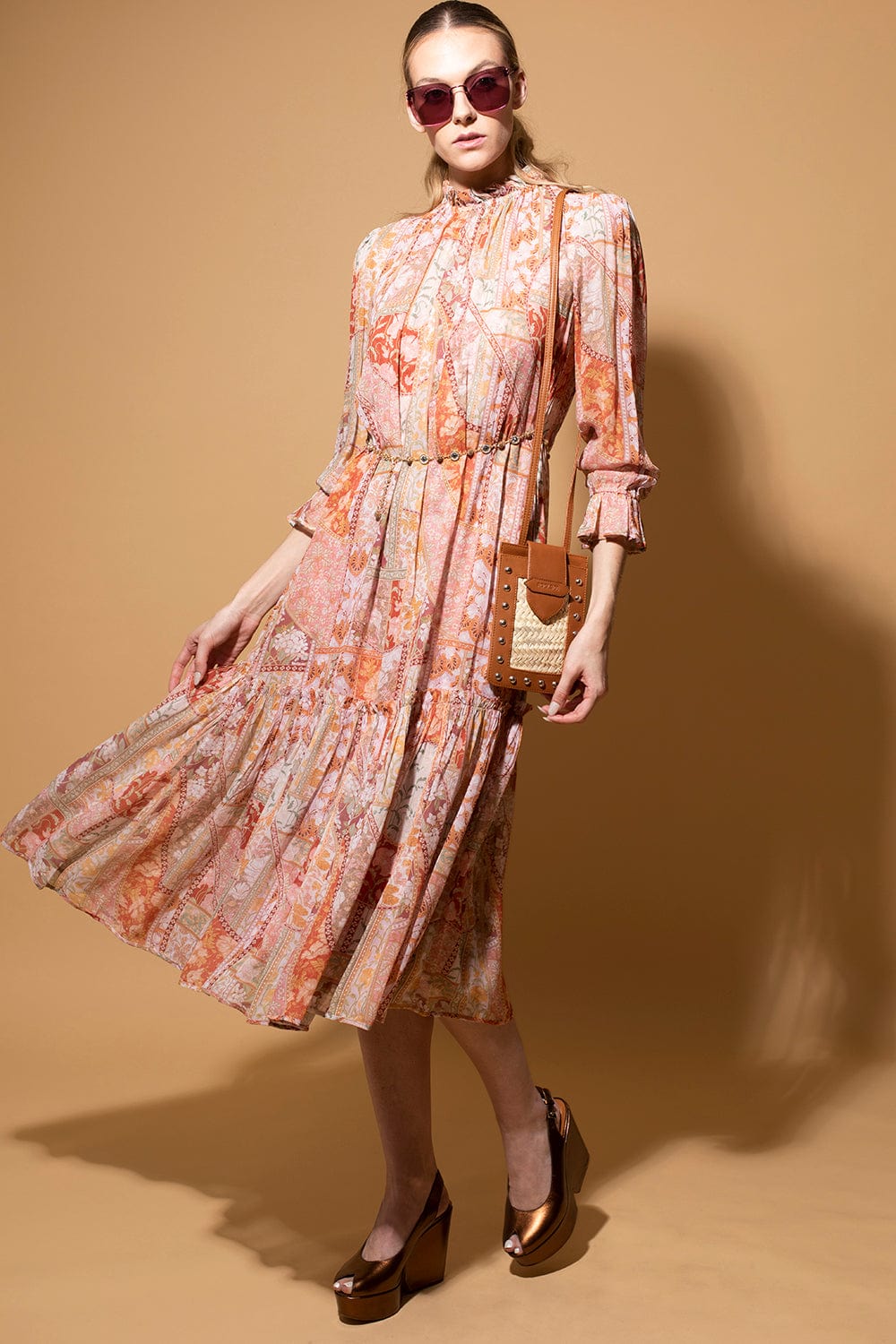 ZIMMERMANN-Kaleidoscope Tubular Midi Dress-