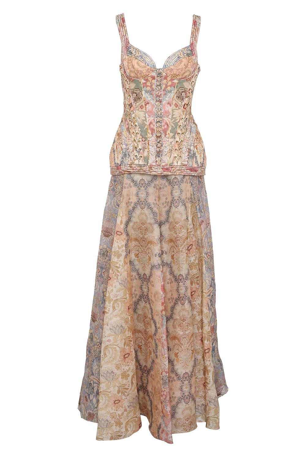 Rebellion Corded Maxi Dress-SPLCDFLR-1-CLOTHINGDRESSCASUAL-ZIMMERMANN