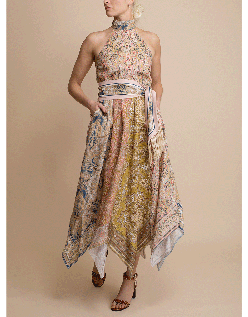 ZIMMERMANN-Freja Hankey Hem Long Dress-