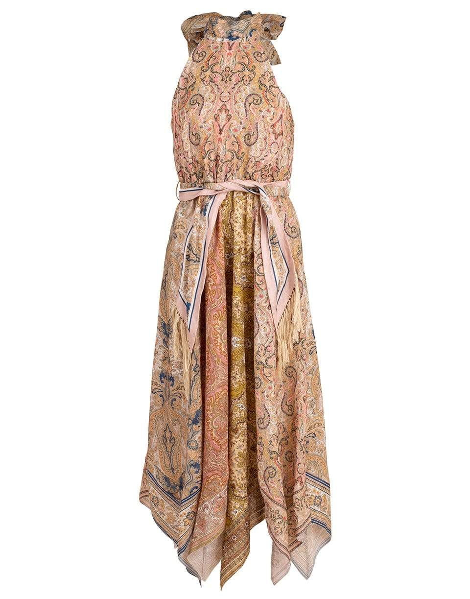 ZIMMERMANN-Freja Hankey Hem Long Dress-