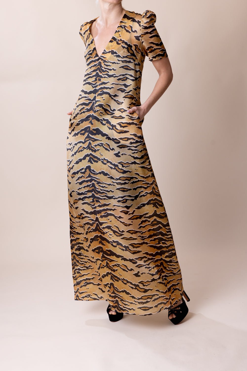 ZIMMERMANN-Matchmaker Short Sleeve Maxi Dress-