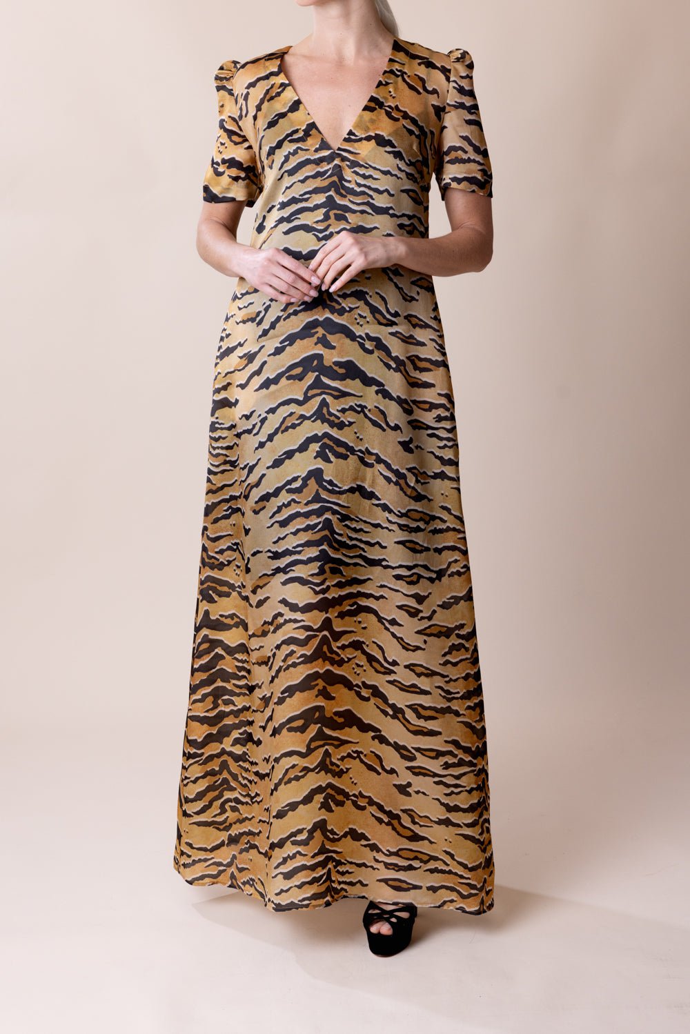 ZIMMERMANN-Matchmaker Short Sleeve Maxi Dress-