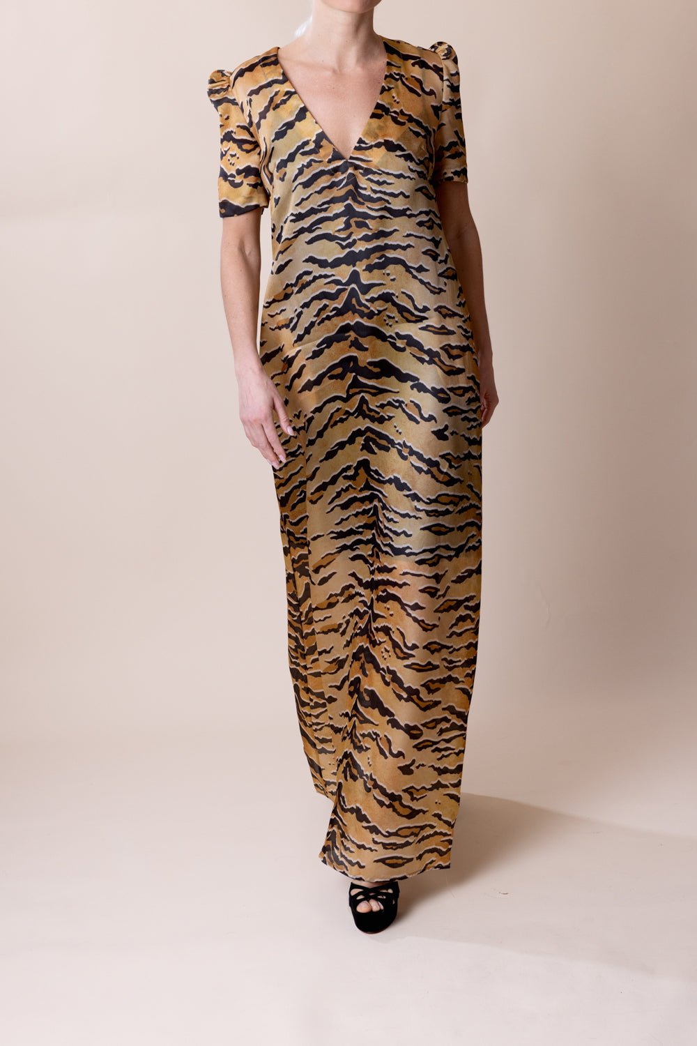 ZIMMERMANN-Matchmaker Short Sleeve Maxi Dress-