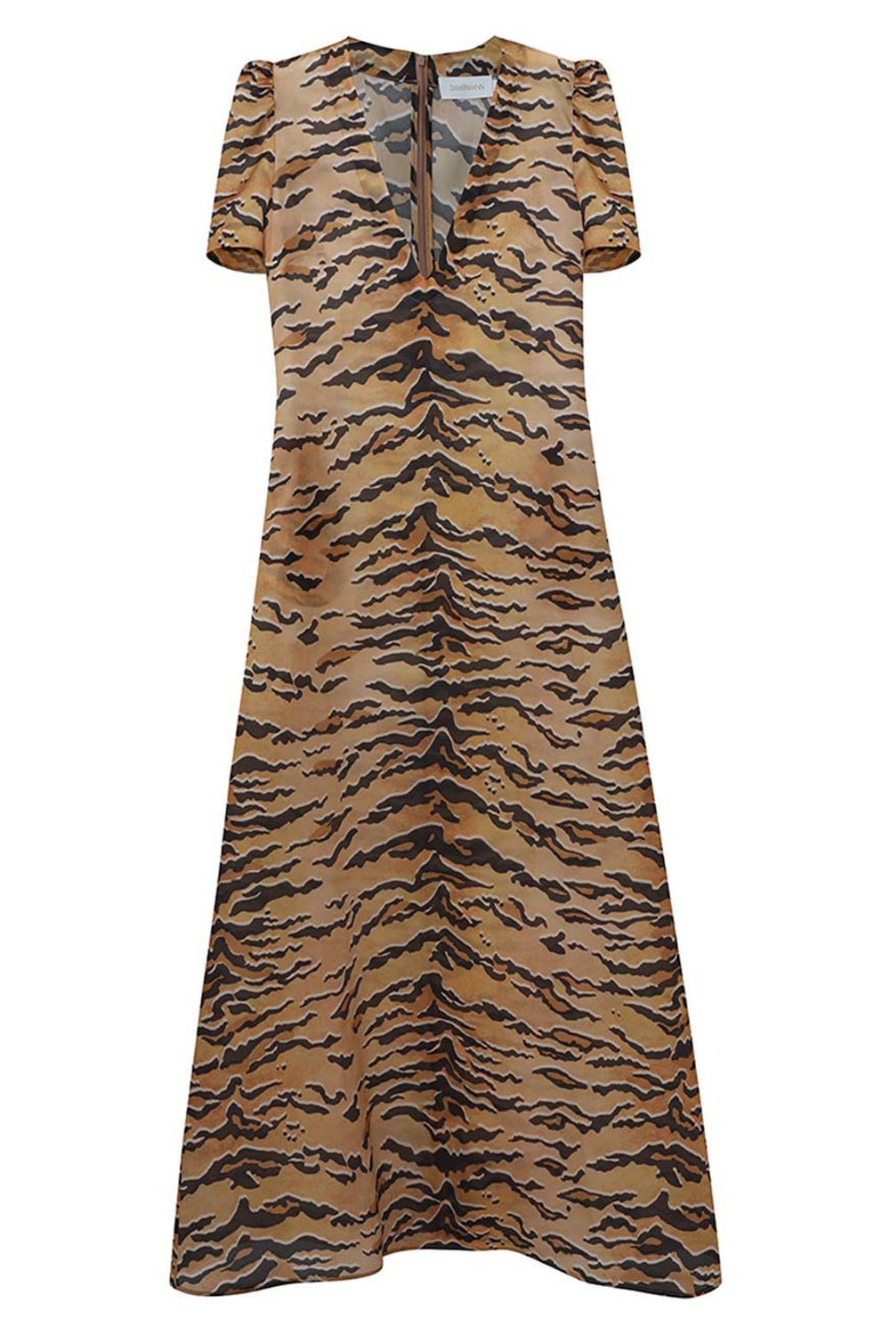 ZIMMERMANN-Matchmaker Short Sleeve Maxi Dress-