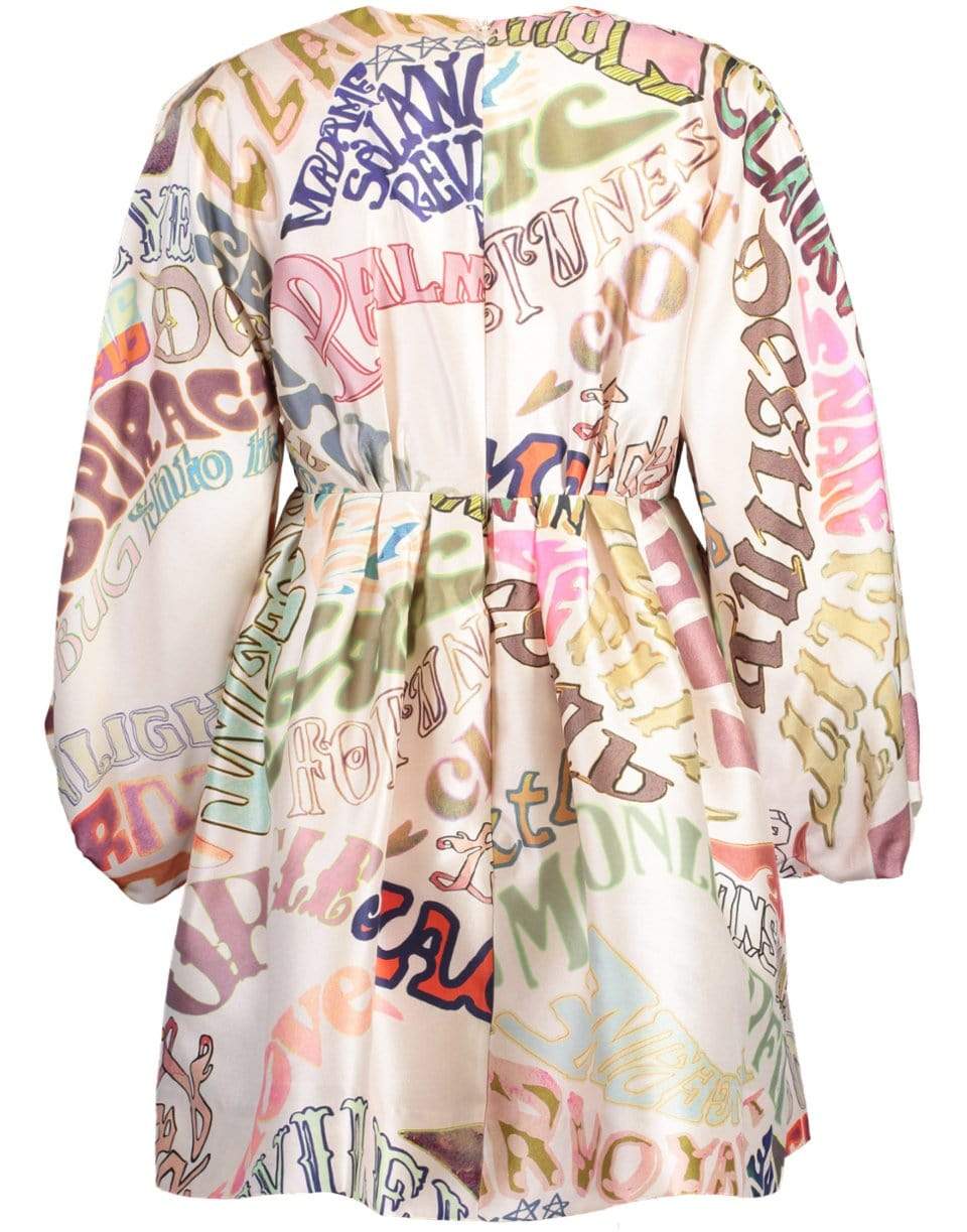 ZIMMERMANN-Ladybettle Word Mini Dress-WHITE