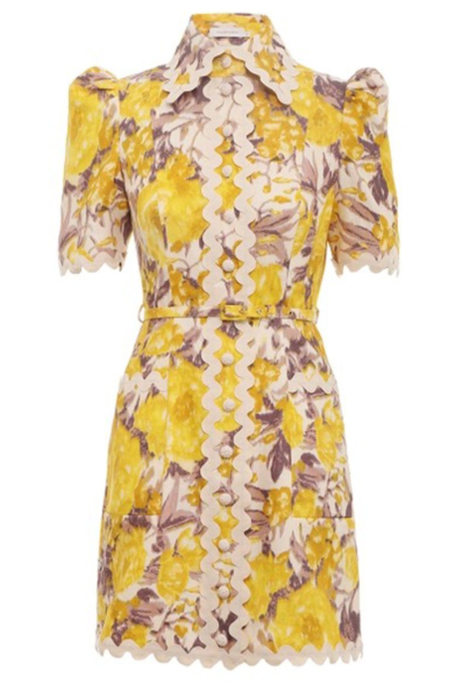 ZIMMERMANN-High Tide Ric Rac Mini Dress-