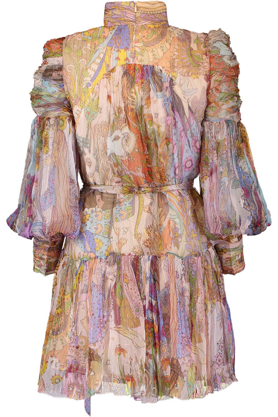 ZIMMERMANN-Kaleidoscope Lurex Mini Dress-