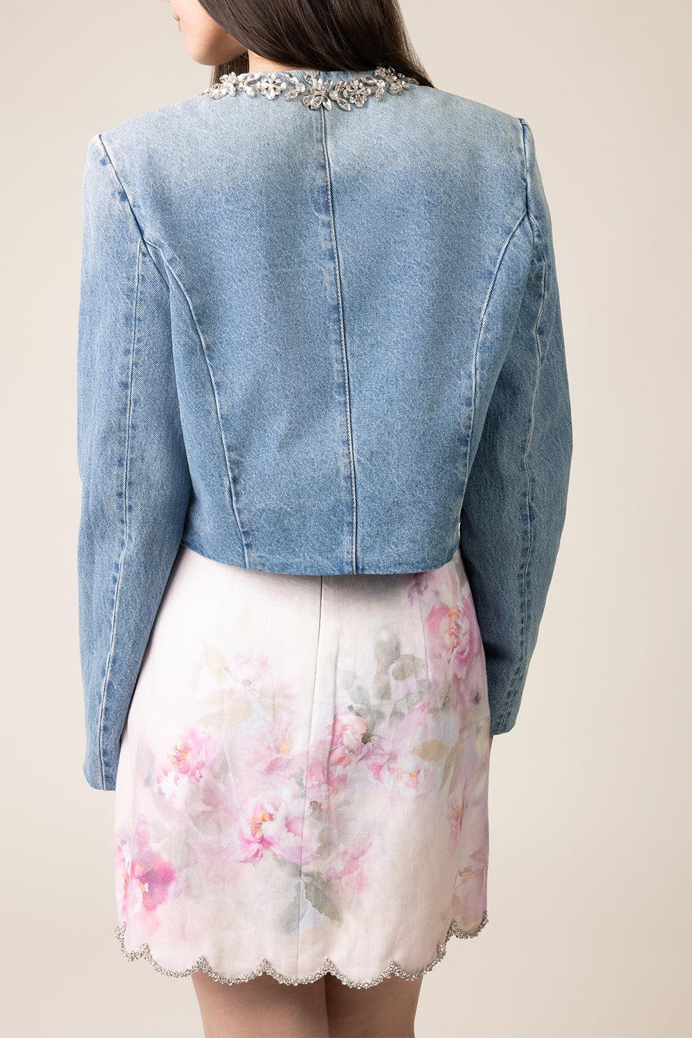 Crush Embellished Denim Jacket-BLUMOON-1-CLOTHINGJACKETDENIM-ZIMMERMANN