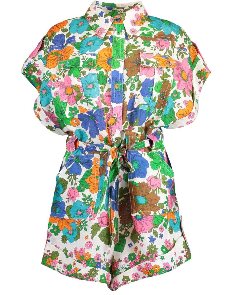 ZIMMERMANN-Riders Cuffed Playsuit-