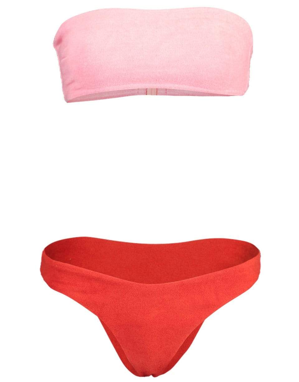 ZIMMERMANN-Poppy Terry Bandeau Bikini-