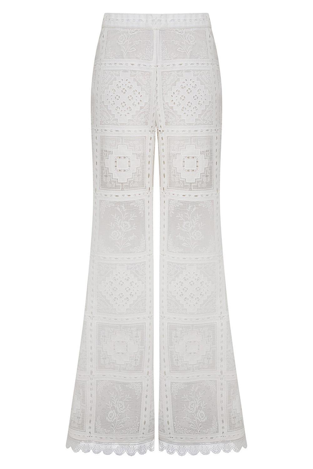 Aster Embroidered Pant-CREAM-1-CLOTHINGPANTWIDE LEG-ZIMMERMANN