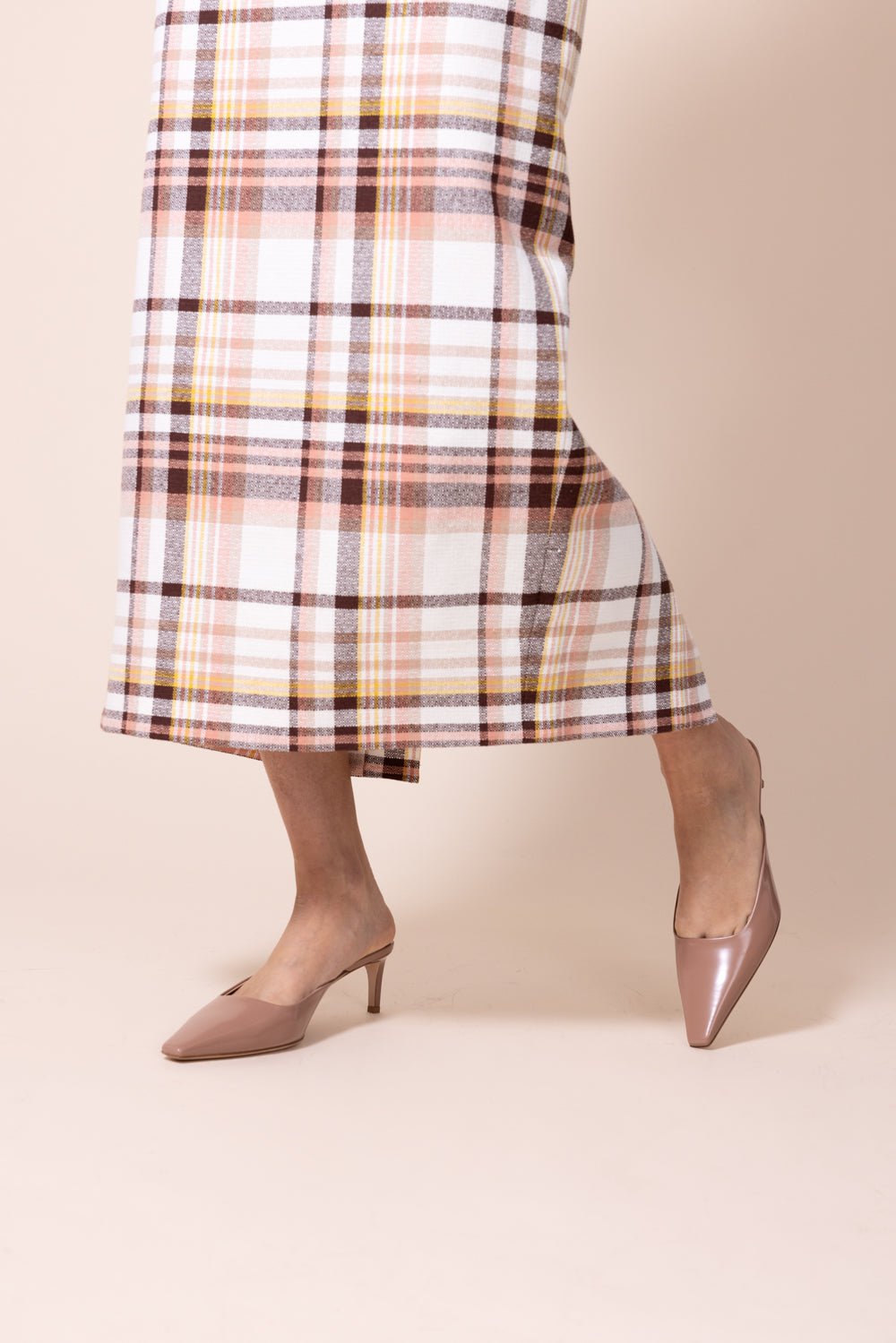  ZIMMERMANN-Matchmaker Check Pencil Skirt- 