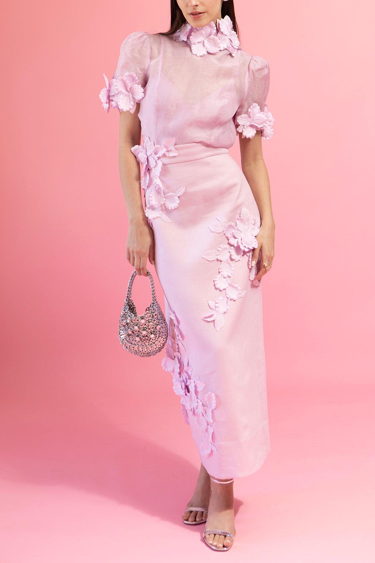 ZIMMERMANN-High Tide Flower Skirt-
