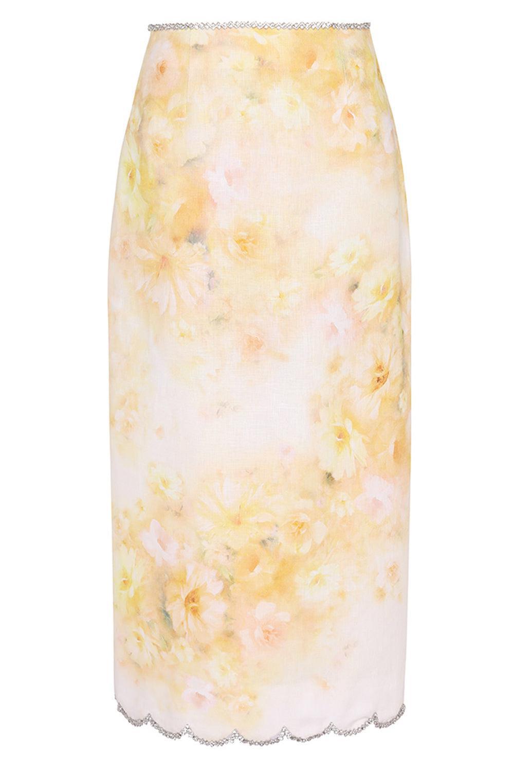 ZIMMERMANN-Crush Midi Skirt-