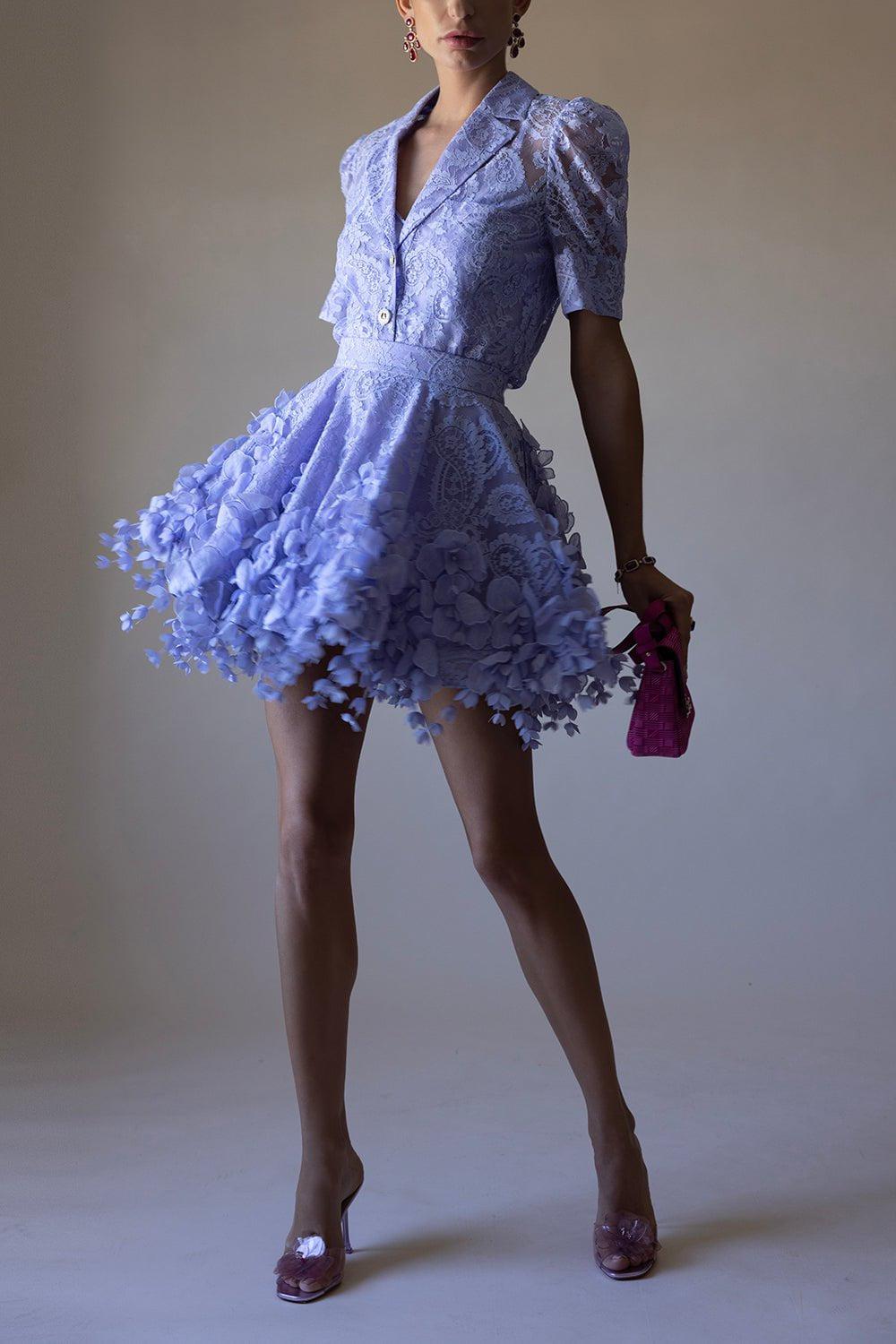 ZIMMERMANN-High Tide Flip Mini Skirt-