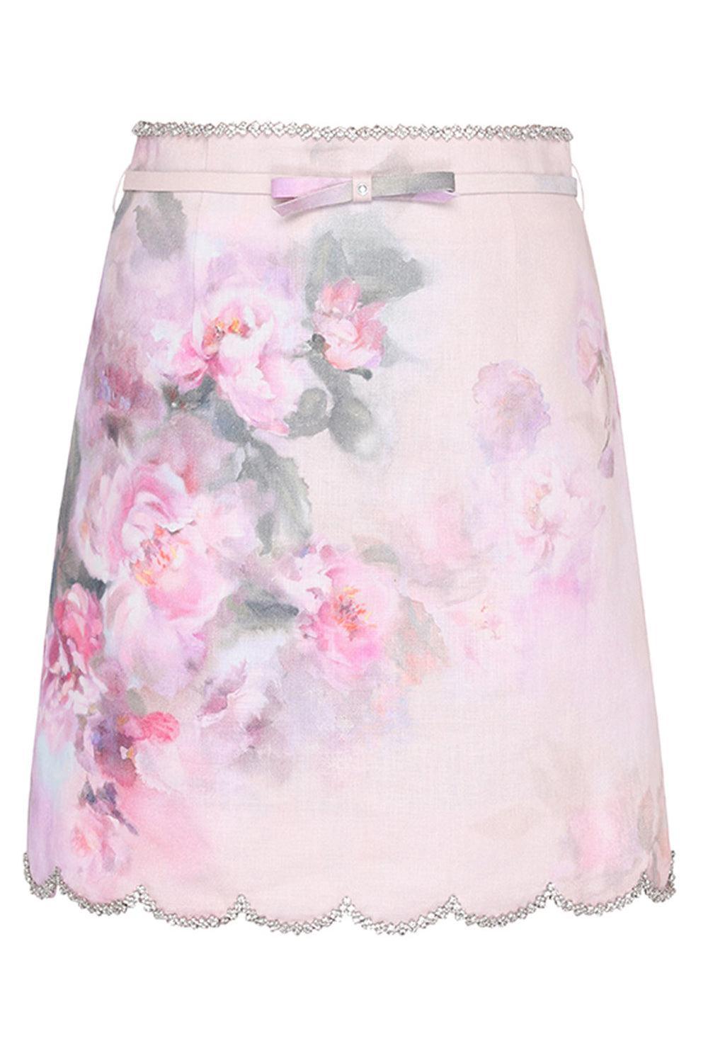 Crush Scalloped Mini Skirt-PNKFLRL-0-CLOTHINGSKIRTMINI-ZIMMERMANN
