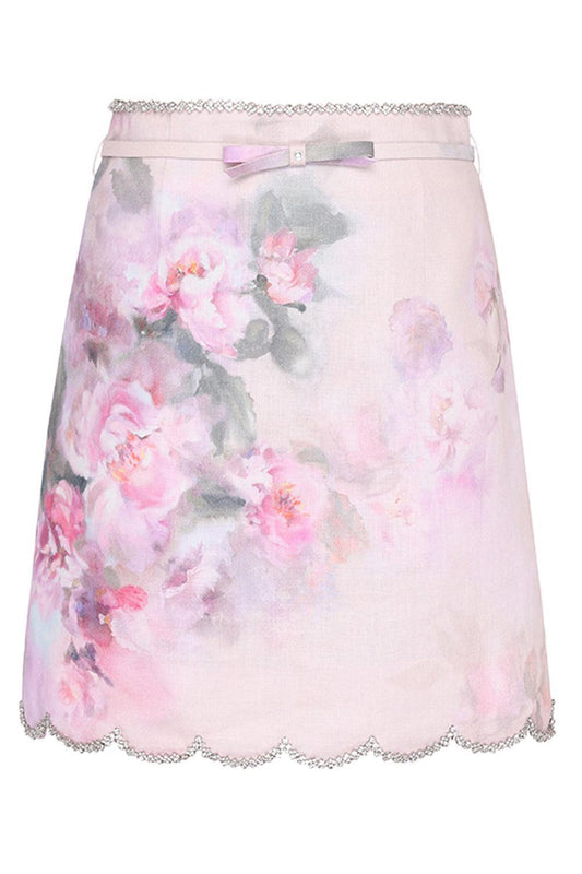 Crush Scalloped Mini Skirt-PNKFLRL-0-CLOTHINGSKIRTMINI-ZIMMERMANN