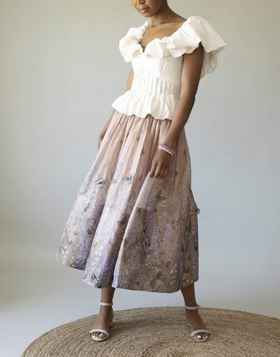 ZIMMERMANN-Luminous Midi Skirt - Lavendar Tea-