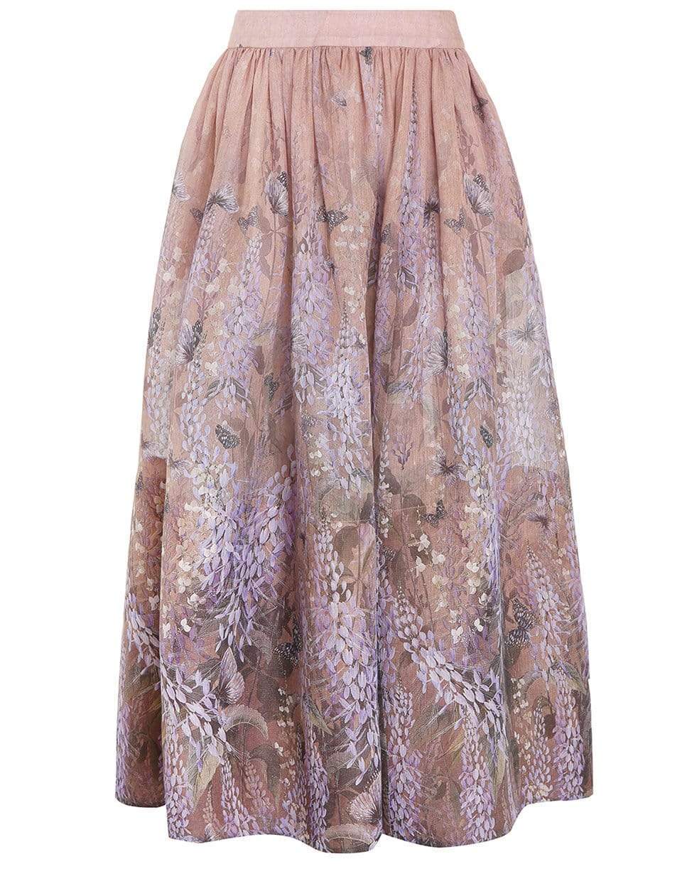 ZIMMERMANN-Luminous Midi Skirt - Lavendar Tea-