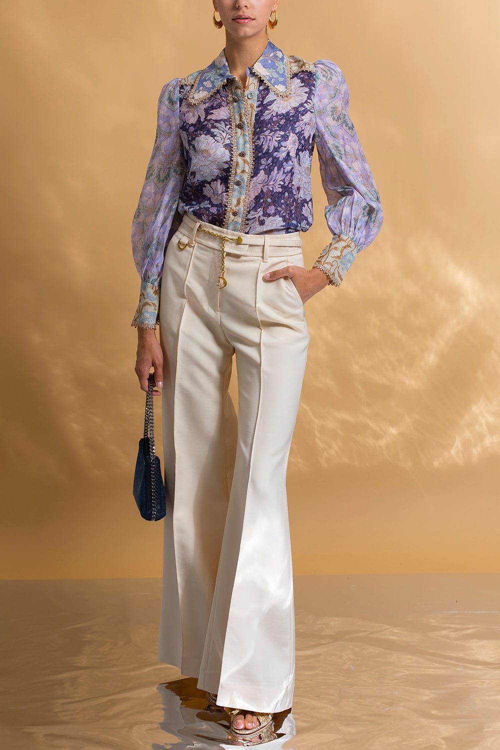 ZIMMERMANN-Celestial Spliced Blouse-
