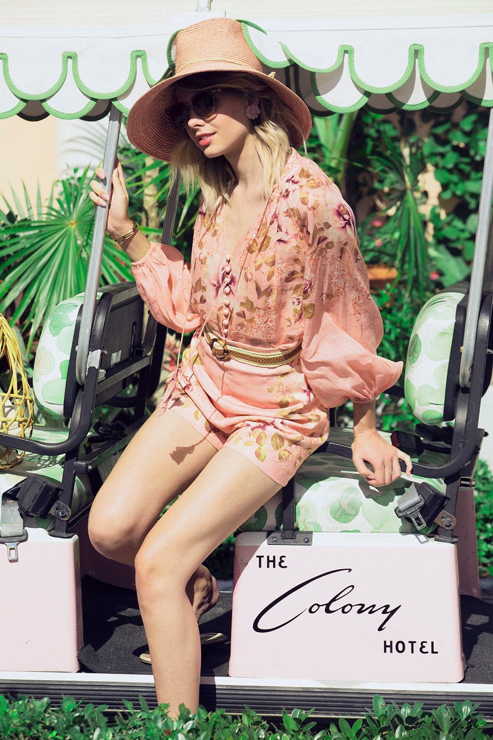 ZIMMERMANN-Rosa Tie Blouse-
