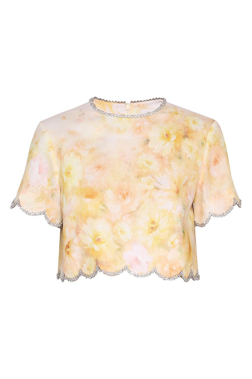 ZIMMERMANN-Crush Scalloped Top-