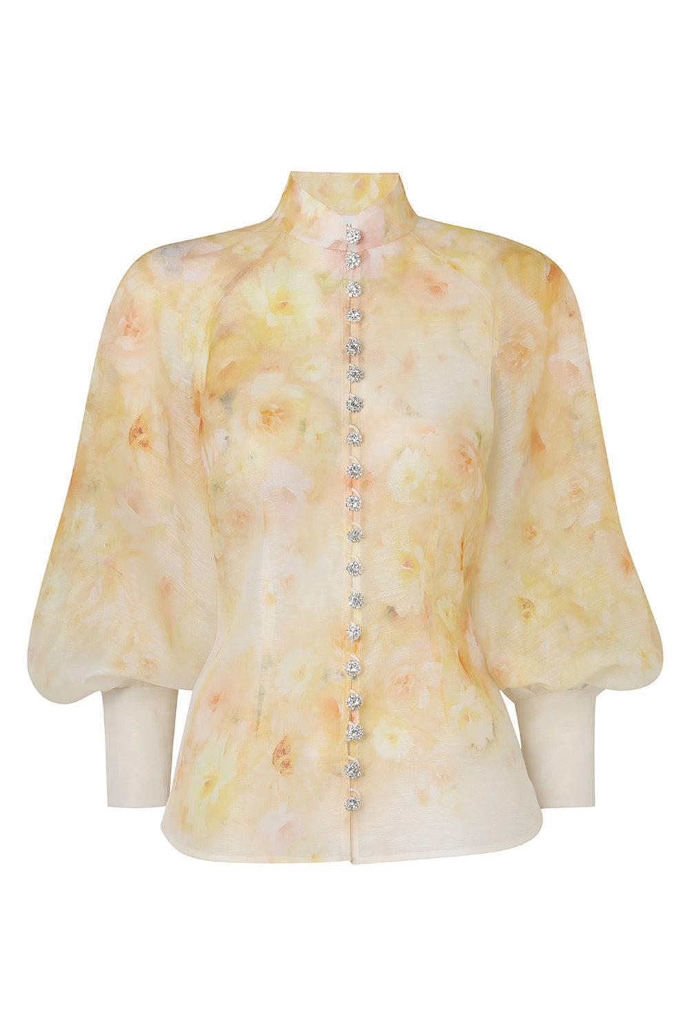 ZIMMERMANN-Crush Buttoned Blouse-