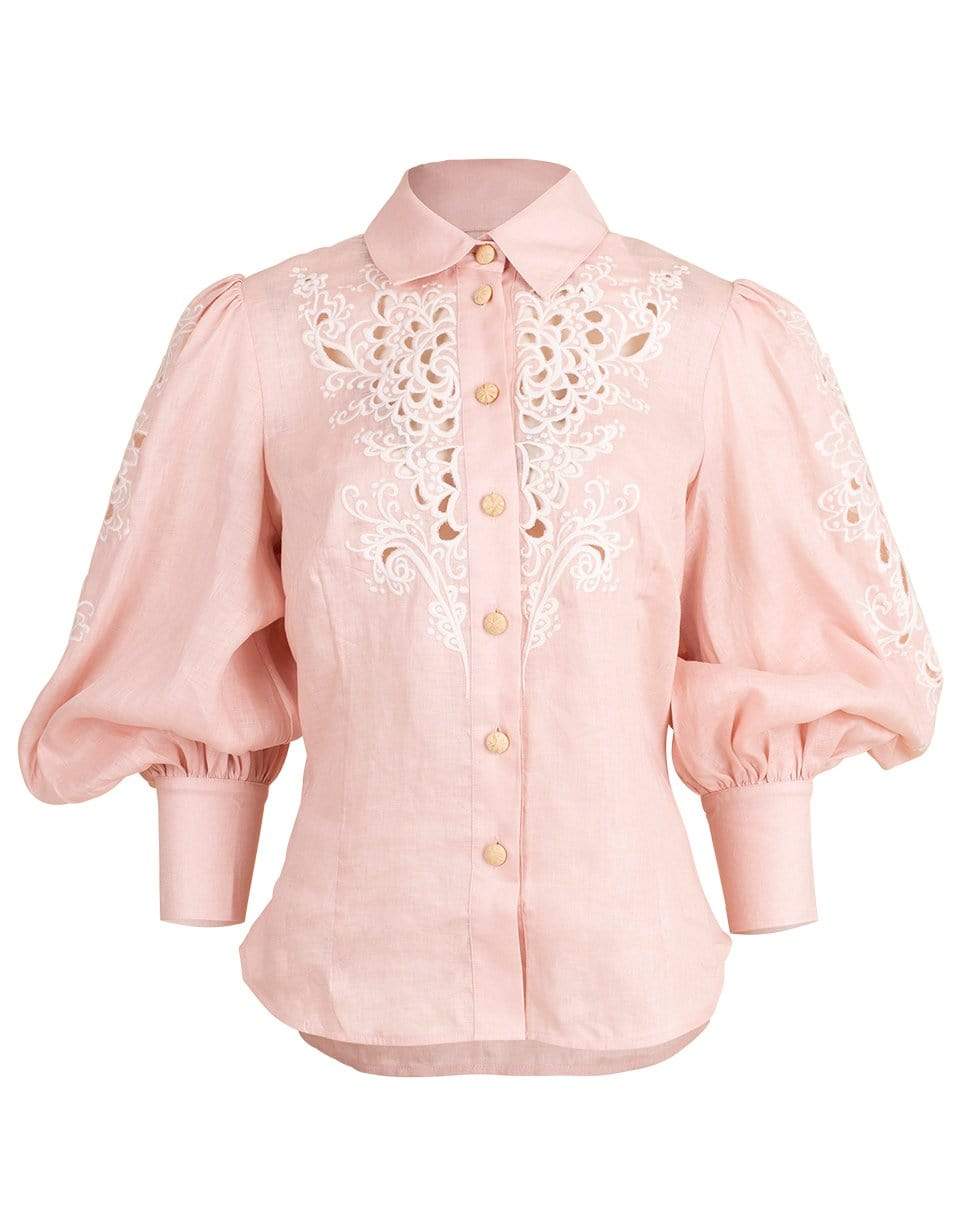 ZIMMERMANN-Freja Embroidered Shirt-