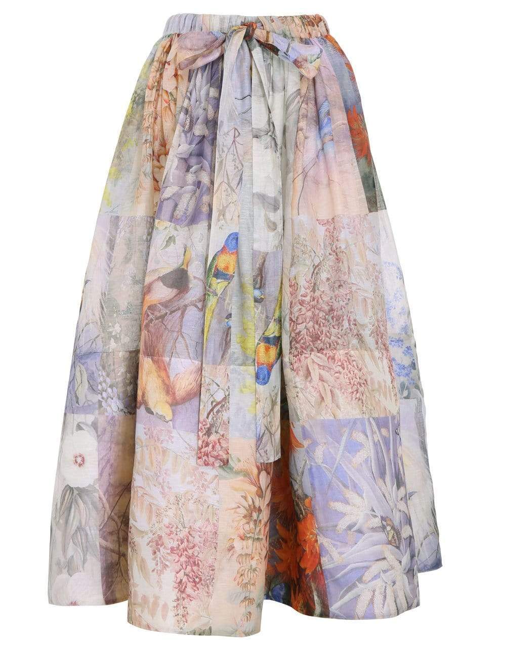 ZIMMERMANN-Book Print Botanica Midi Skirt-