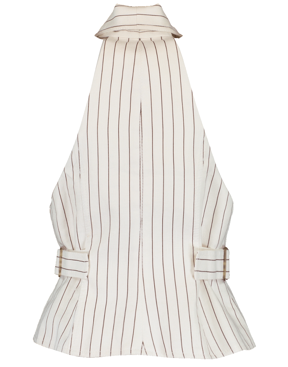 ZIMMERMANN-Corsage Tailored Pin Stripe Vest-NATURAL