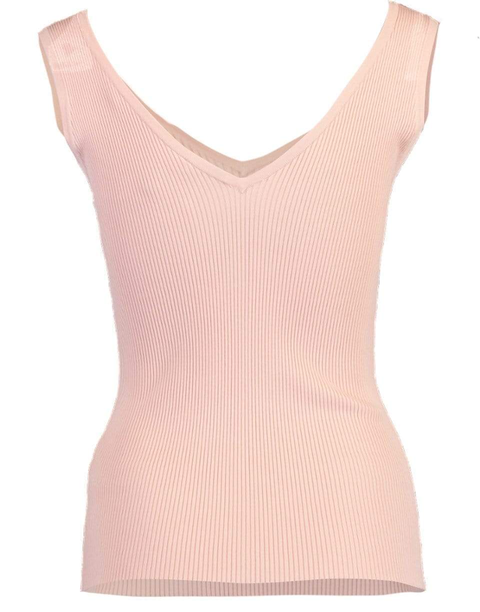 ZIMMERMANN-Dusty Pink Cassia V Neck Tank-