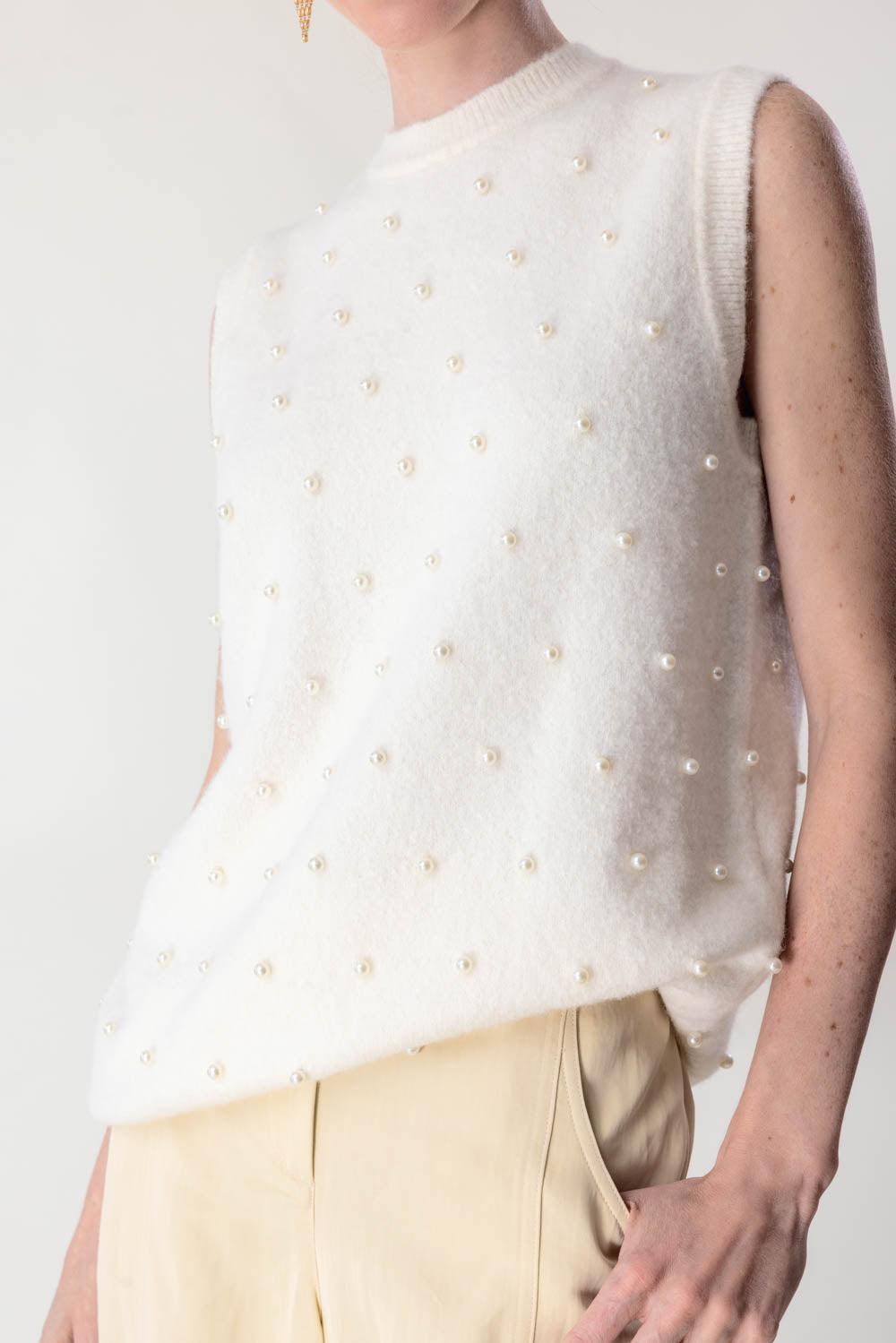 ZIMMERMANN-Illuminate Embellished Tank - Ivory-