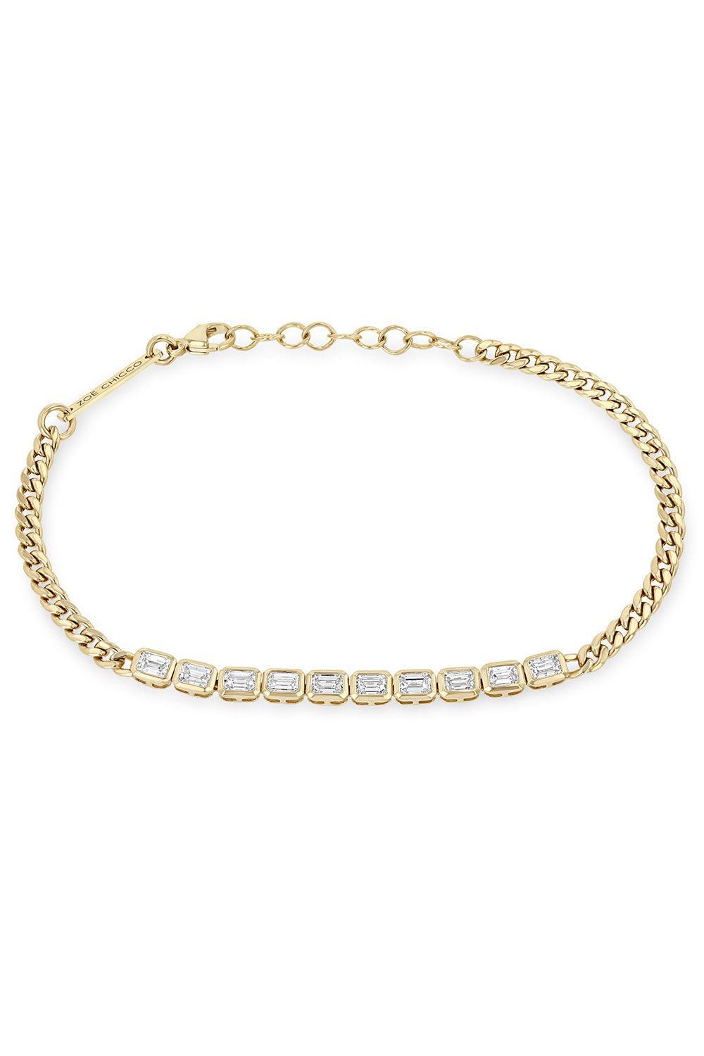 Diamond Ten Bezel Tennis Bracelet-YELLOW GOLD-7-JEWELRYFINE JEWELBRACELET O-ZOE CHICCO