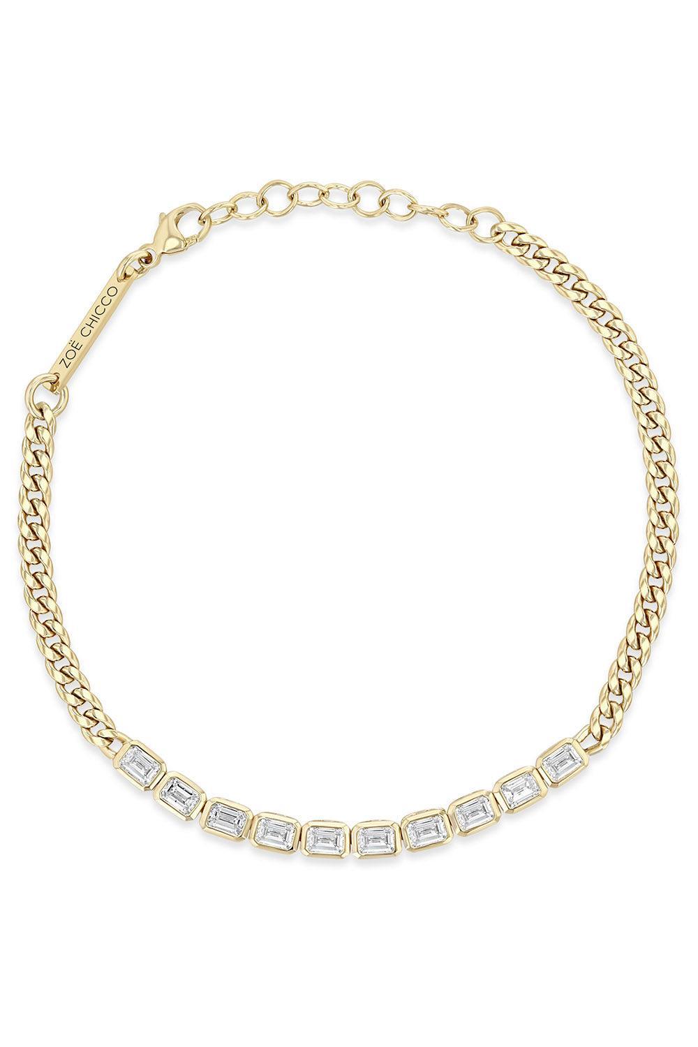 Diamond Ten Bezel Tennis Bracelet-YELLOW GOLD-7-JEWELRYFINE JEWELBRACELET O-ZOE CHICCO