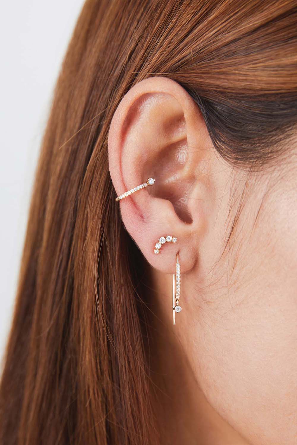 ZOE CHICCO-PAVÉ DIAMOND EAR CUFF-YELLOW GOLD