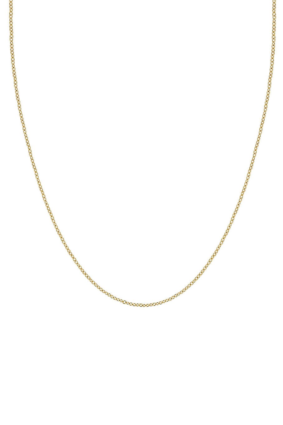 ZOE CHICCO-Tiny Cable Chain - 16-18in-YELLOW GOLD