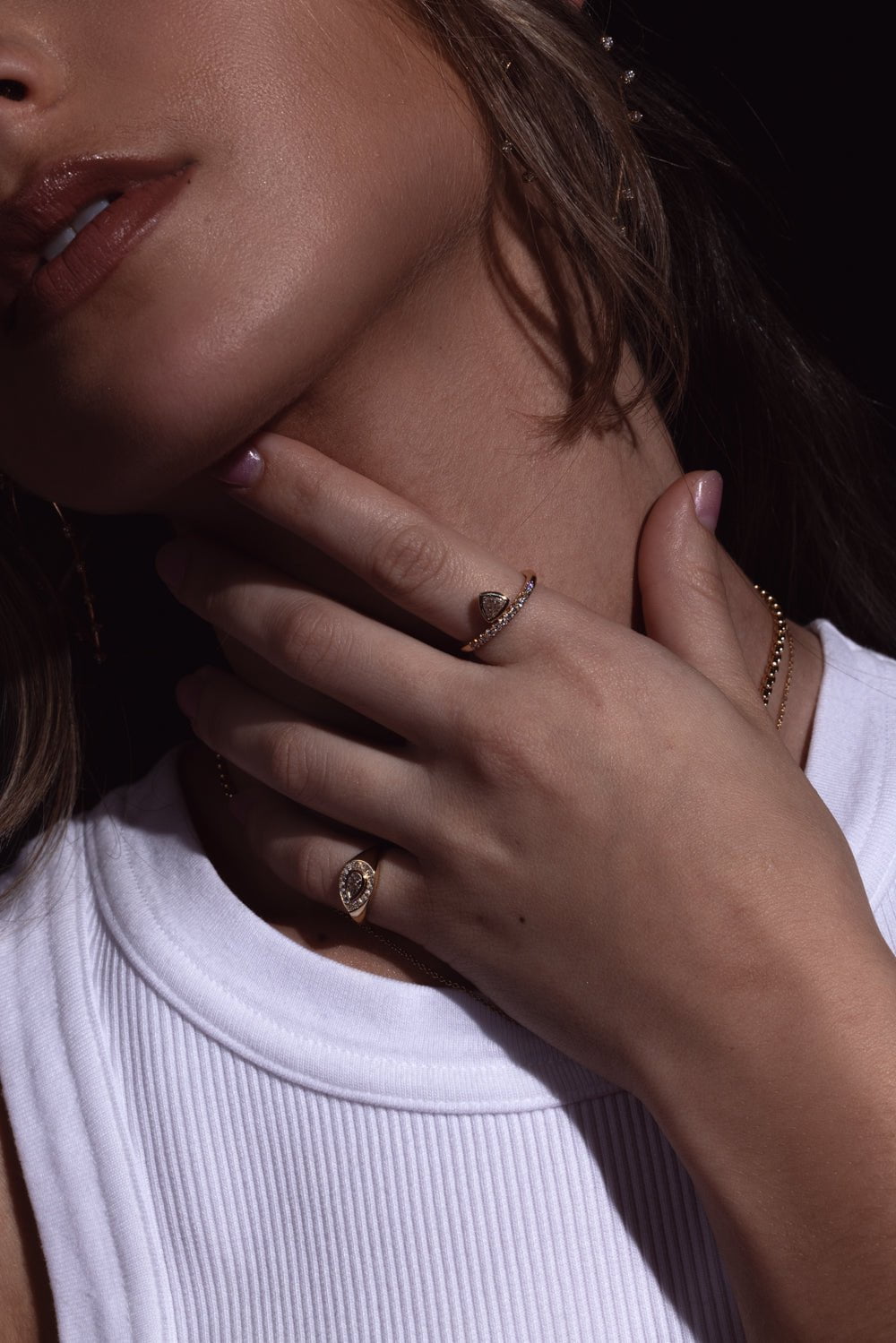 ZOE CHICCO-Thick Diamond Band Ring-YELLOW GOLD