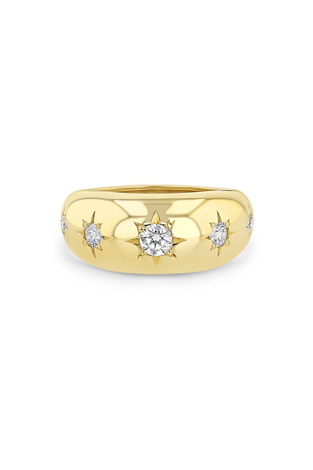 Scatter Star Set Diamond Medium Aura Ring