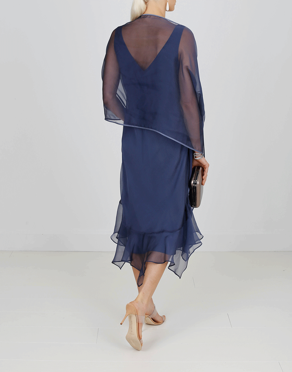 ZONDA NELLIS-Soleil Shawl-NAVY