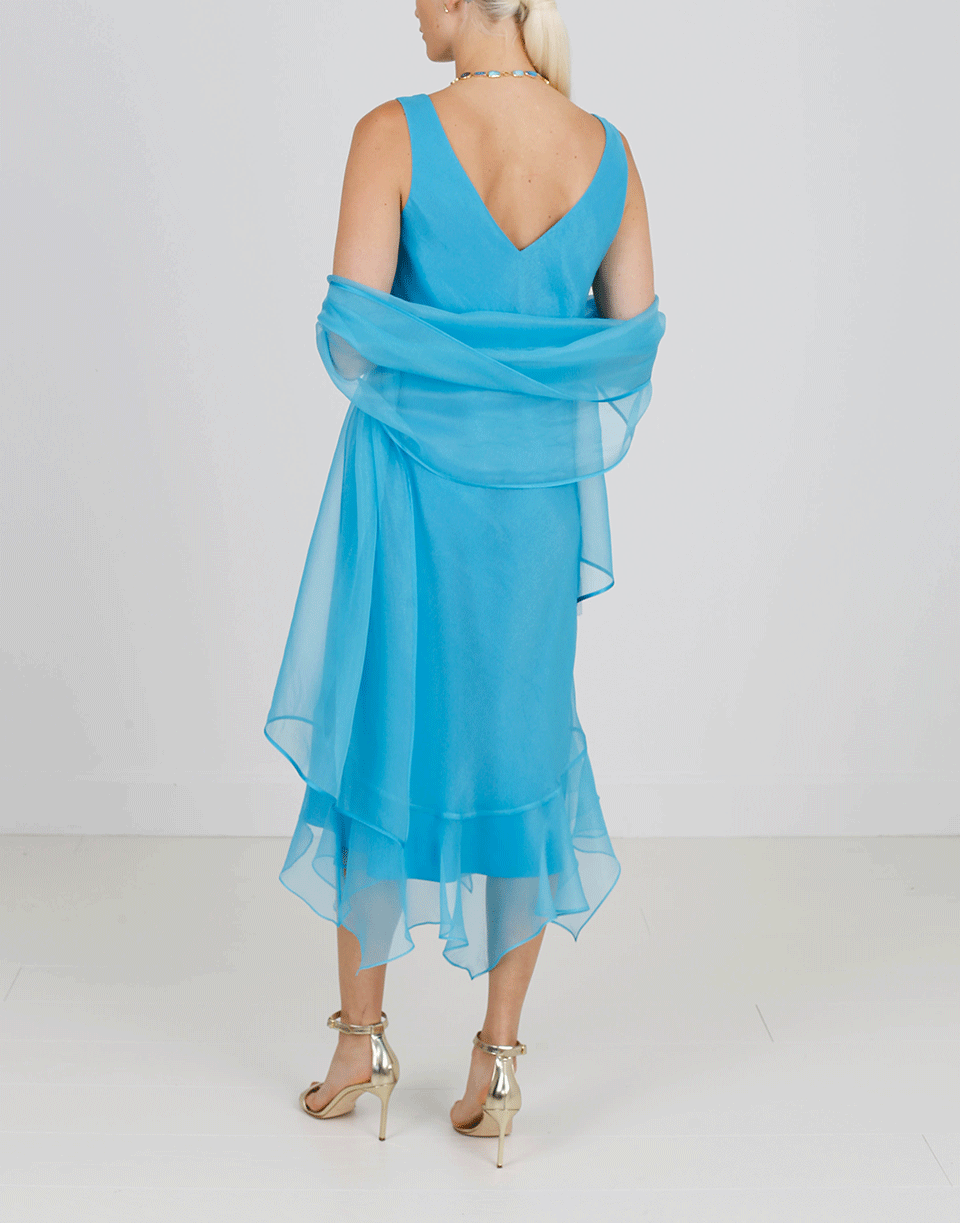 ZONDA NELLIS-Soleil Shawl-TURQ