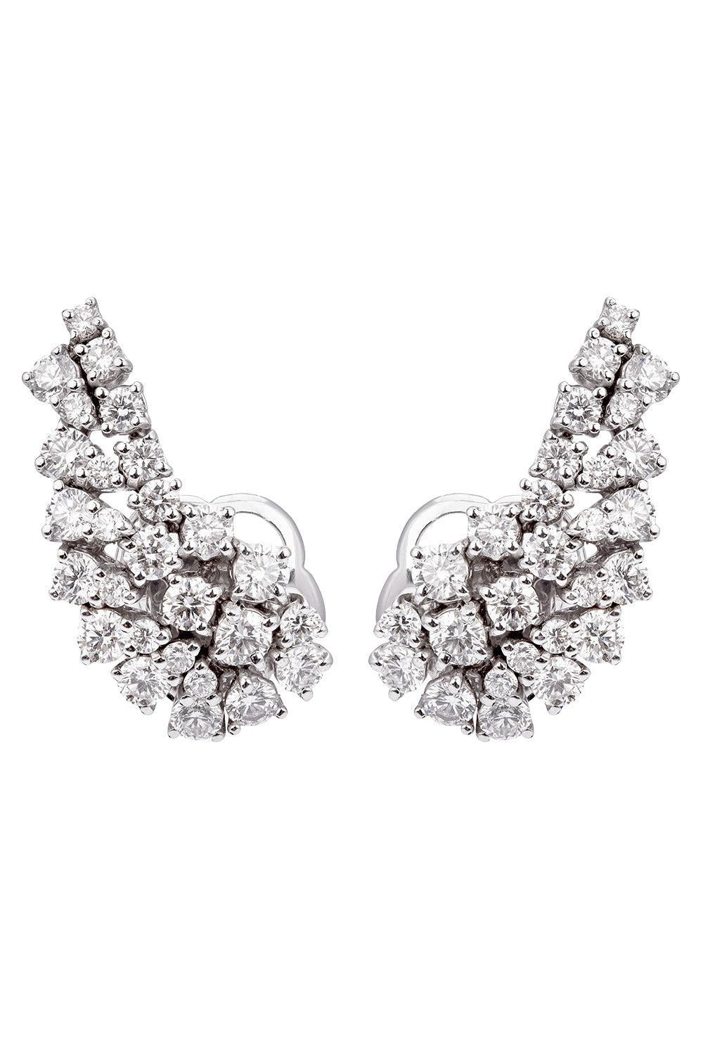 Diamond Climber Earrings-WHITE GOLD-JEWELRYFINE JEWELEARRING-ZYDO