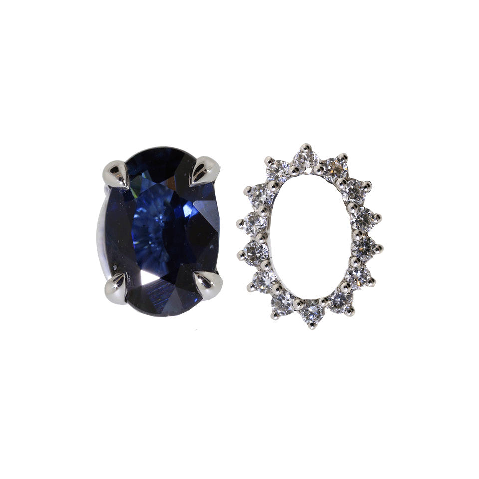 MAISON MARGIELA FINE-Pompadour Deconstructed Earrings-WHITE GOLD